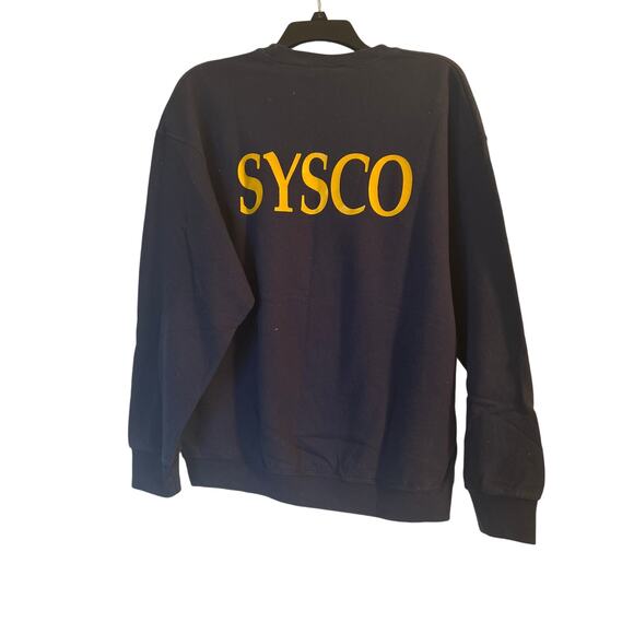 GUC Fruit of the Loom SYSCO Blue Sweatshirt Crew Neck Men's Cut Size XL - Picture 2 of 5